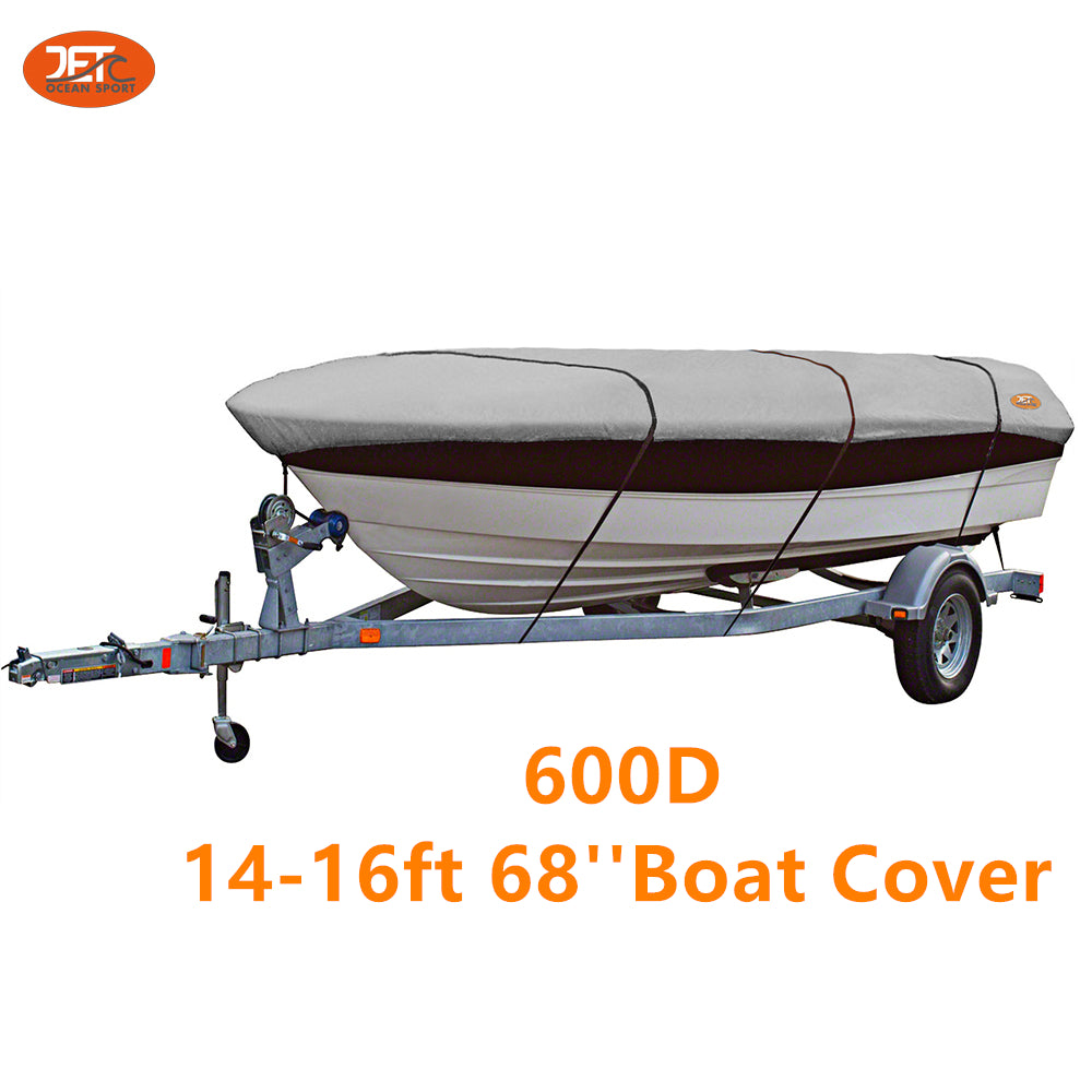 Premium 600D 14-16ft 68'' Marine Grade Trailerable Fishing Boat