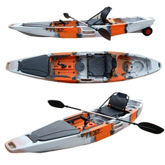 Jet Fish 12'(3)  3.66M 12ft Fishing Kayak with Aluminum Seat and Wheel