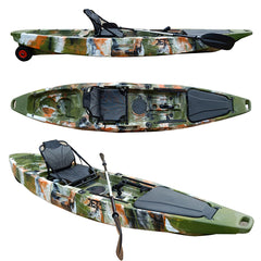 Jet Fish 12'(3)  3.66M 12ft Fishing Kayak with Aluminum Seat and Wheel