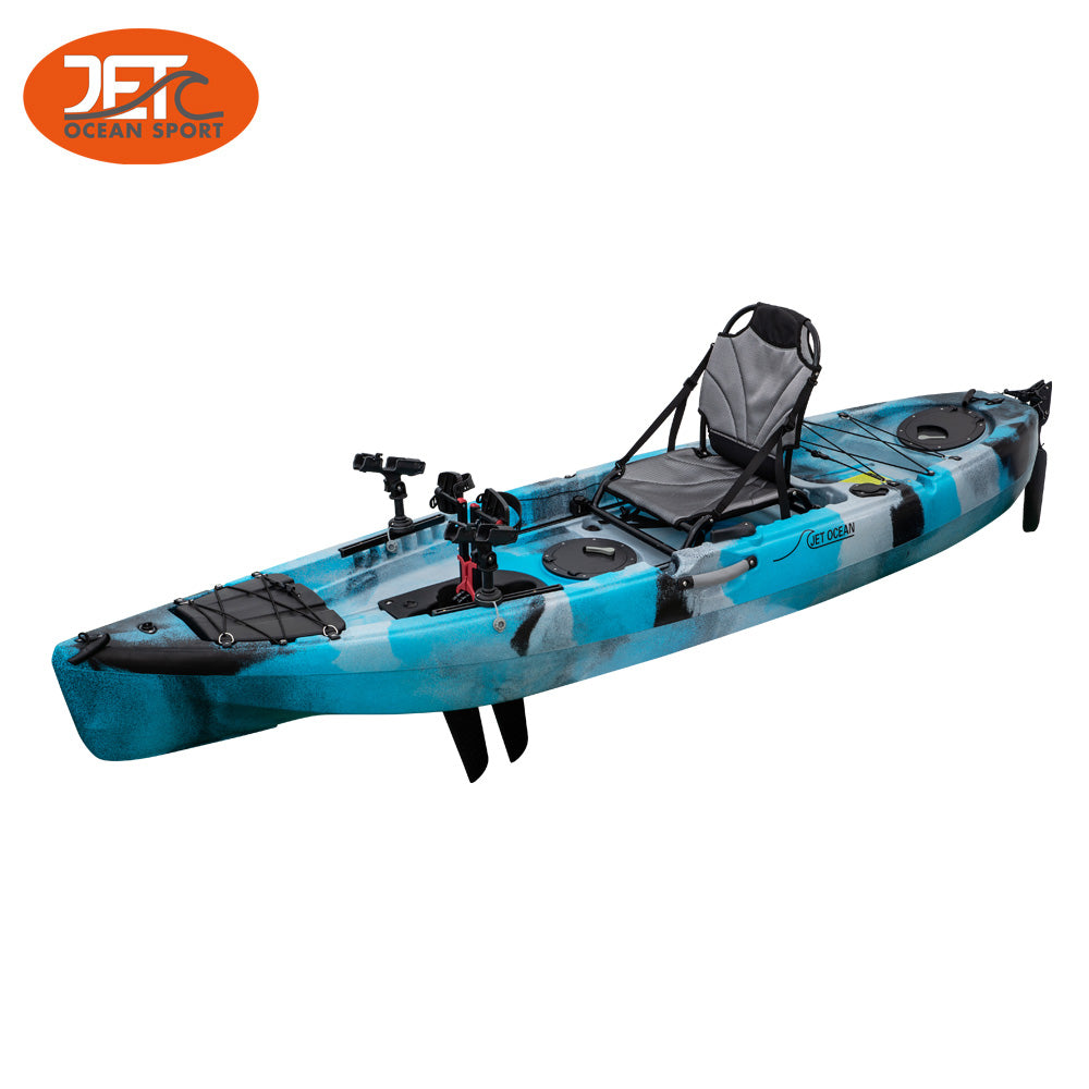 JETA 3.7M 2+1 Double Family Fishing Kayak – Jet Ocean Sport